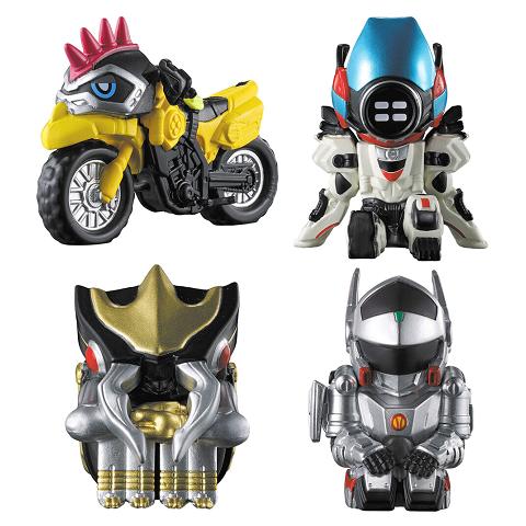 BANDAI（バンダイ） まちぼうけ 仮面ライダーマシンの場合 全4種セット