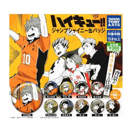タカラトミーアーツ ハイキュー！！ ジャンプシャイニー缶バッジ 全10