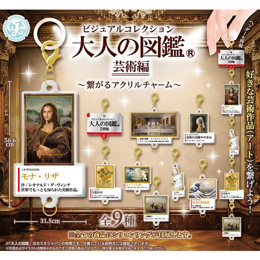 ビジュアルコレクション 大人の図鑑 芸術編 繋がるアクリルチャーム 全