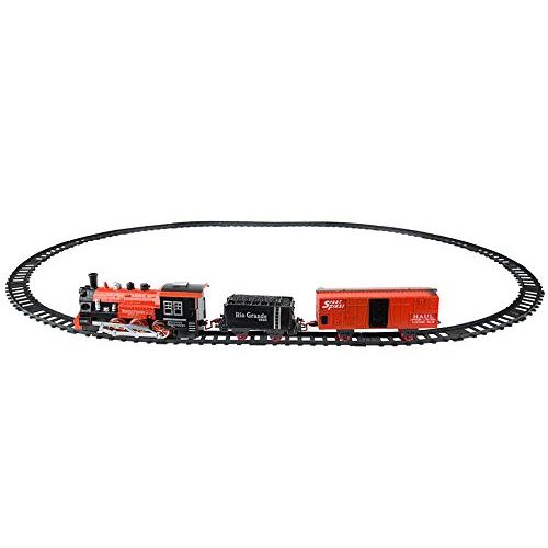 ジャンボ23ピースクリスマス・クラシック・トレイン・タック、音・光・煙・クリスマスツリー装飾付ウエスタンパイオニア急行電車セット ジャンボ23ピースクリスマス クラシック トレイン タック クリスマスツリー装飾付ウエスタンパイオニア急行電車セット