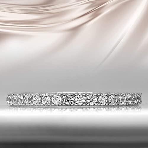 「超メルカリ市」 IGI認定ラウンドカットダイヤモンド14 Kホワイトゴールド5/8 ct永遠バンドリング6.5 【MY1576870822】(55039円)