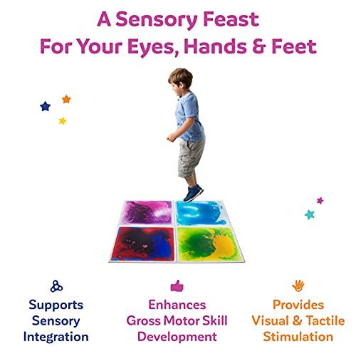楽しさと機能-ジェルフロアタイル-大 (20×20インチ) ぐにゃぐにゃの感覚ジェルパッド-学校、オフィス、診療所の床用感覚ジェルマット-紫-1枚組-3歳以上 楽しさと機能 ジェルフロアタイル 20×20インチ ぐにゃぐにゃの感覚ジェルパッド 学校 オフィス 診療所の床用感覚ジェルマット 1枚組 3歳以上