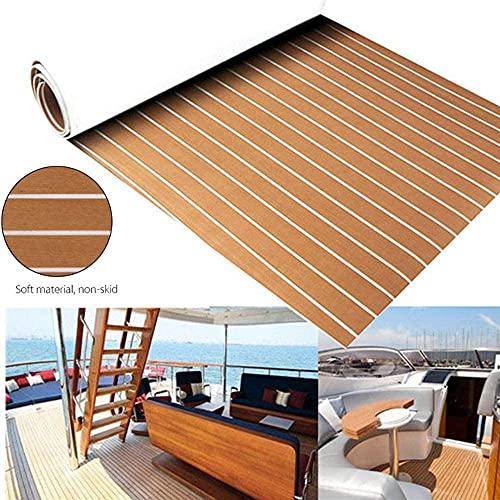 DENESTデッキフローリングデッキボートフローリングEVAフォームFaux Teakシーデックマリンカーペットフローリングボートカーペット94.5X 35.4X 0.24シ DENESTデッキフローリングデッキボートフローリングEVAフォームFaux Teakシーデックマリンカーペットフローリングボートカーペット94 5X 4X 保温