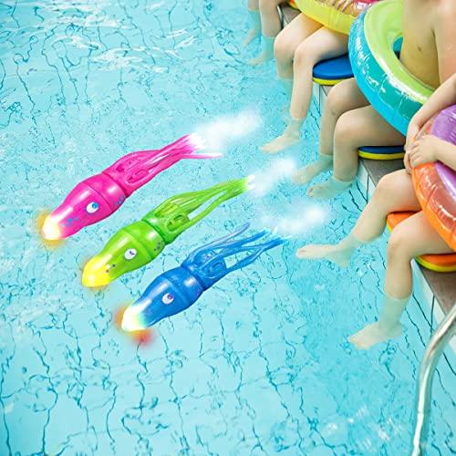 子供向け潜水プール玩具、電動タコプール潜水魚、魚雷サマートイ、水泳を学ぶ水泳トレーニングプールゲーム、子供と大人向けイカ水中ダイブプール湖玩具 (8 子供向け潜水プール玩具 電動タコプール潜水魚 魚雷サマートイ 水泳を学ぶ水泳トレーニングプールゲーム 子供と大人向けイカ水中ダイブプール湖玩具