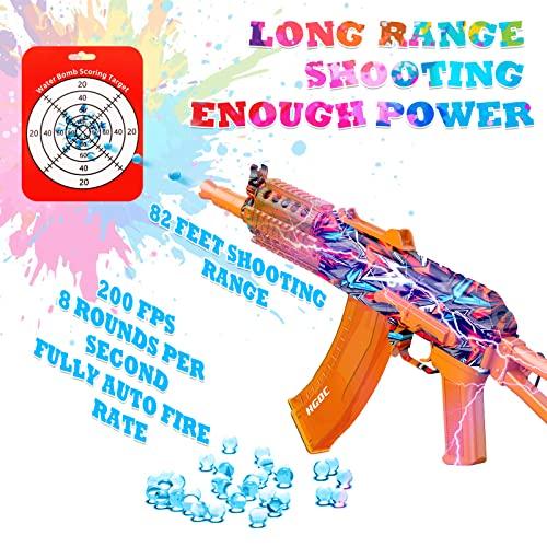 HGOC Gel Ball Blaster Kitセミオートモードスプラッターウォータービーズ800 mAh二次電池内蔵折りたたみ式ストック付き野外活動シューティングチームゲーム HGOC Gel Ball Blaster Kitセミオートモードスプラッターウォータービーズ800 mAh二次電池内蔵折りたたみ式ストック付き野外活動シューティングチームゲーム
