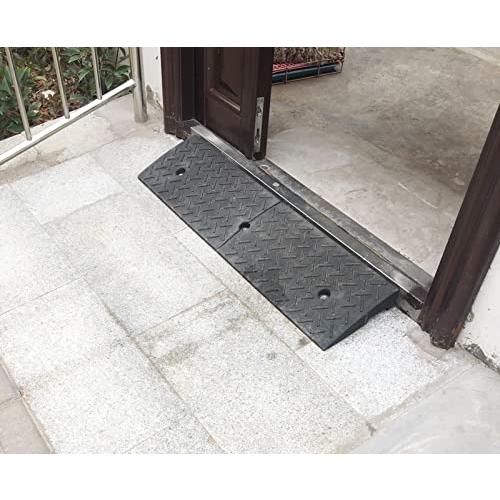 【値下げ・名盤】 縁石スロープ3インチ/4インチ/5インチ/6インチライズ、40インチ幅広重量ゴム製ステップ、戸口、車道、歩道用車いす敷居スロープ(カラー:高さ、サイズ:16 cm 【L1095987895】(38255円)
