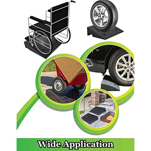 【値下げ・名盤】 縁石スロープ3インチ/4インチ/5インチ/6インチライズ、40インチ幅広重量ゴム製ステップ、戸口、車道、歩道用車いす敷居スロープ(カラー:高さ、サイズ:16 cm 【L1095987895】(38255円)