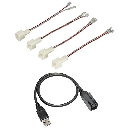 RED WOLFドアスピーカー配線ハーネスW/ステレオファクトリーUSBポートケーブルアダプター保持OE USBセレクトNissan 2006