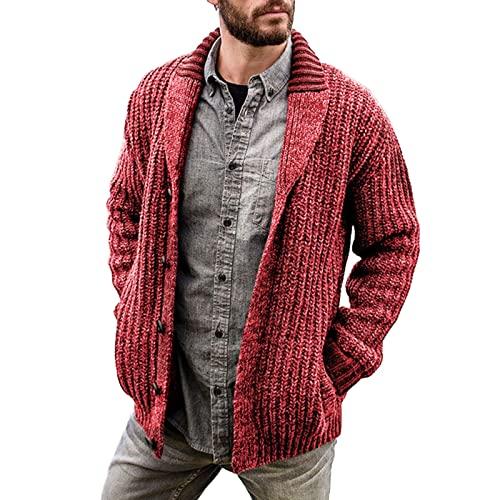 F_Gotal mens winter coats, winter coats for mens, Cardigan Mens Sweater