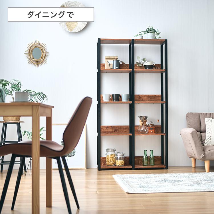 ラック　木製 DOSHISHA オープンラック 木製 ラック 奥行30 ディスプレイ