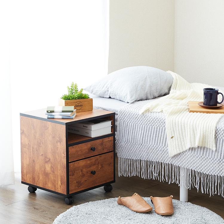 ワゴン 木製家具 女性部屋 一人暮らし 省スペース収納 ウォルナット調 ビスカーナ 幅40 チェスト 引き出し かわいい おしゃれ 4050 2h ラックとインテリア通販 An Non 通販 Paypayモール