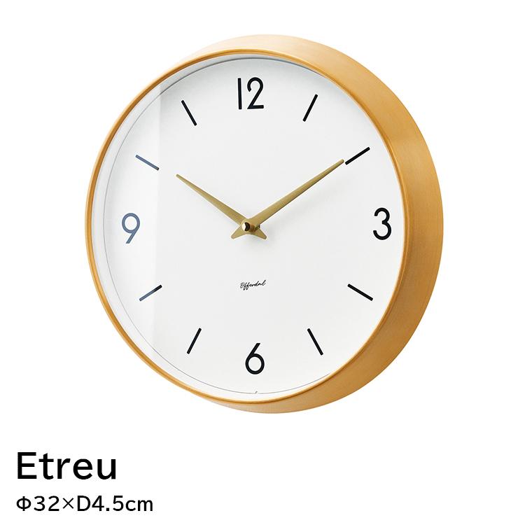 掛け時計 おしゃれ ゴールド 高級感 時計 シンプル 白 インテリア 模様替え リビング インターフォルム Etreu エトル Cl 3995 ラックとインテリア通販 An Non 通販 Paypayモール
