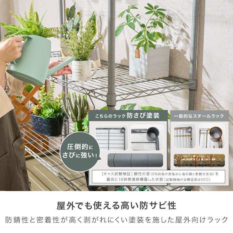 Luminous スチールラック おしゃれ 幅120 4段 収納棚 頑丈 ラック 収納