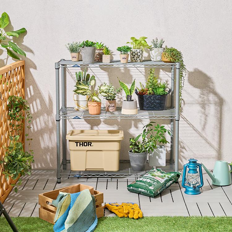 Luminous スチールラック おしゃれ 幅90 3段 収納棚 頑丈 ラック 収納