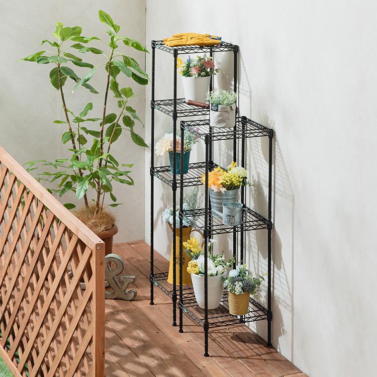 プランタースタンド ベランダ 棚 ラック おしゃれ 外置き 頑丈 観葉