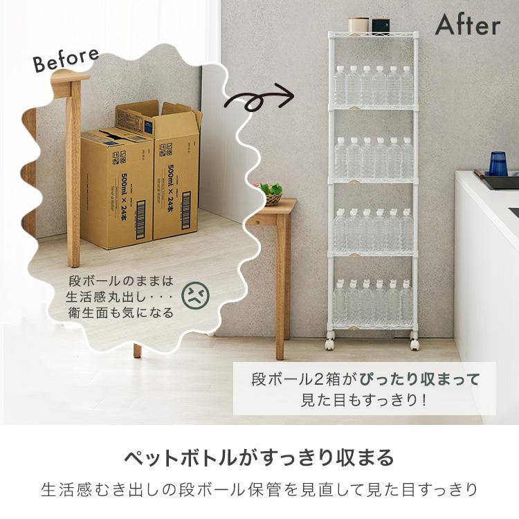 Luminous スチールラック ペットボトルラック スリム おしゃれ 幅20 4