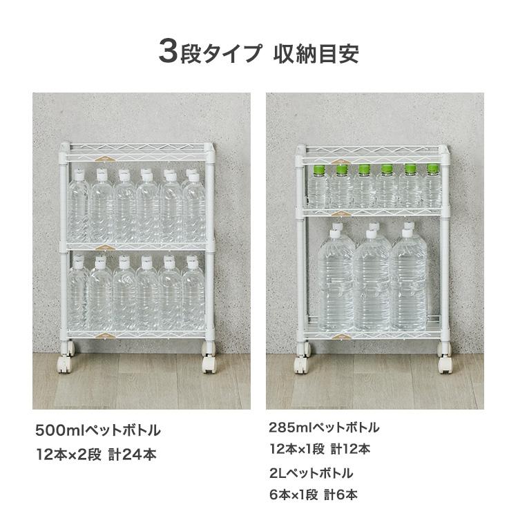 Luminous スチールラック ペットボトルラック スリム おしゃれ 幅20 4