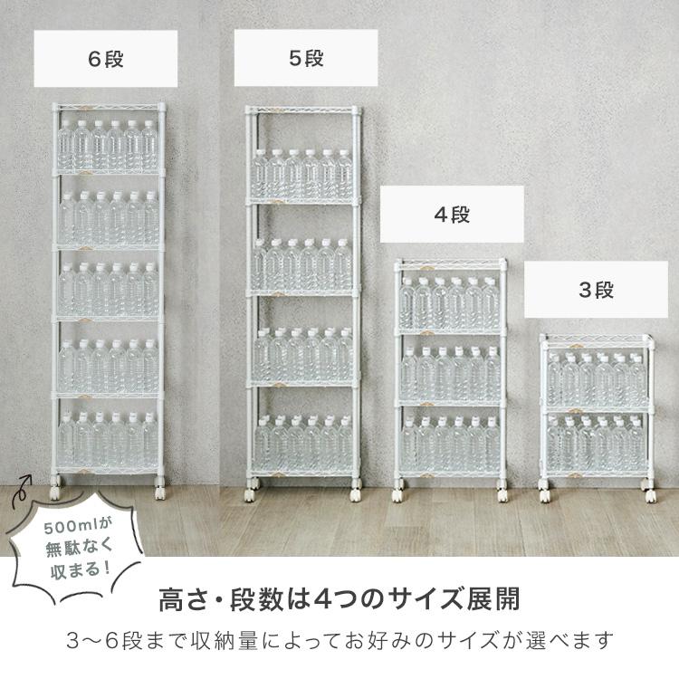 Luminous スチールラック ペットボトルラック スリム おしゃれ 幅45