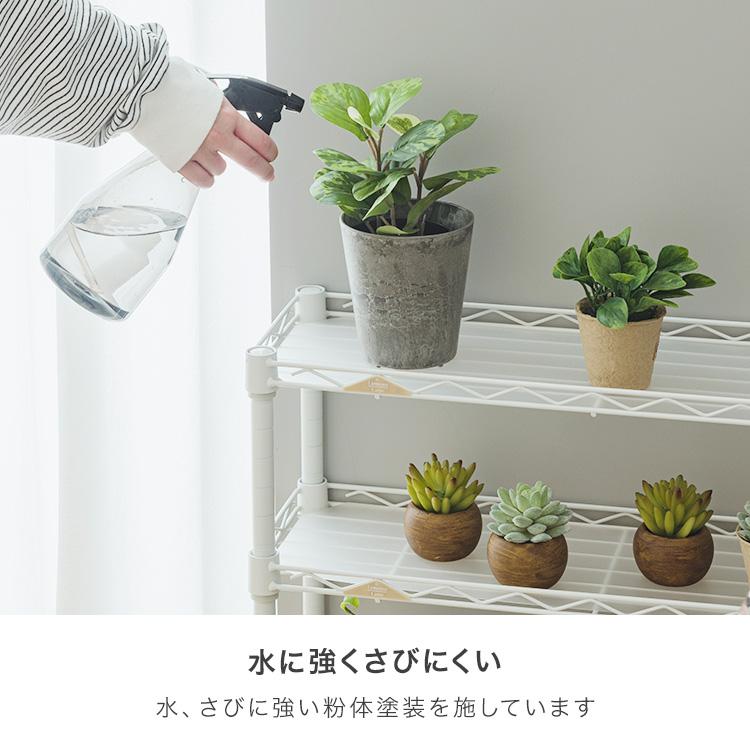 スチールラック スリム おしゃれ 幅20 4段 隙間収納 頑丈 収納棚 ラック 白 キッチンラック 省スペース 植物棚 室内 軽量 ホワイト ルミナス 19mm LL2060-4WH | Luminous | 09