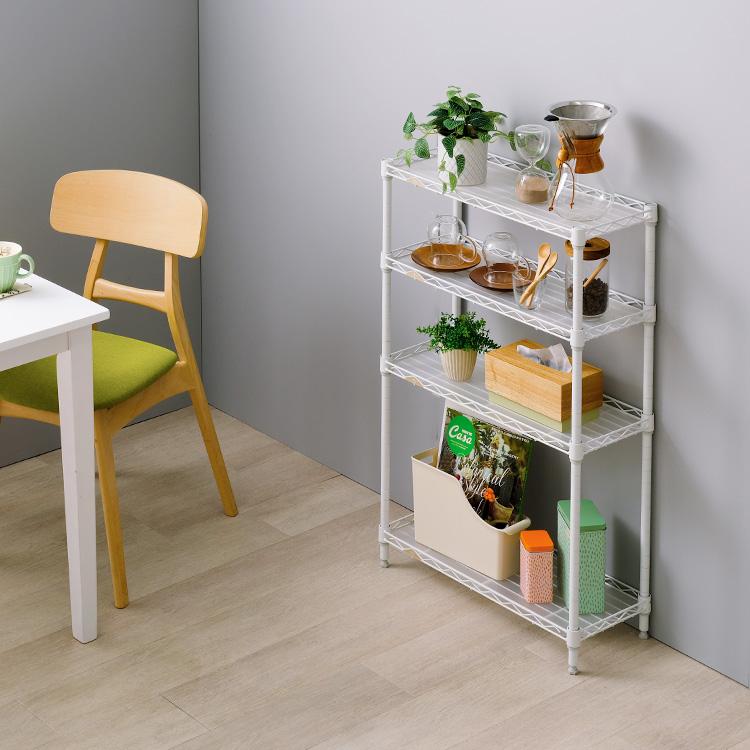 【綺麗め】スチールラック おしゃれ 頑丈 4段　隙間収納 74×34×143 楽天市場】【公式】スチールラック メタルラック 4段 幅75cm 棚 収納