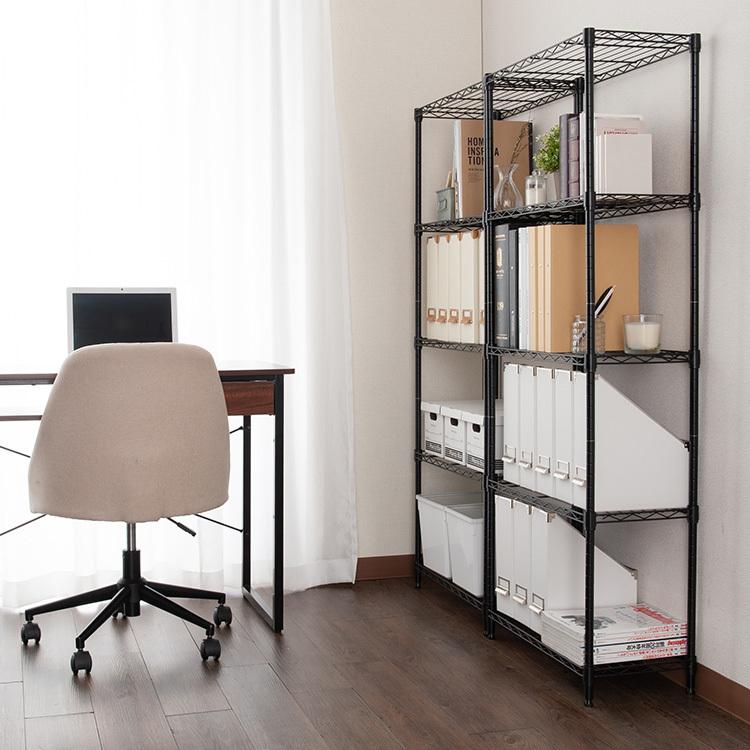 スチールラック オープンシェルフ 2セット ブラック 送料無料 スチールラック オープンシェルフ 2セット ブラック 送料無料 楽天市場