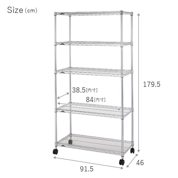 ルミナス スチールラック棚　幅91.5x奥行46㎝：90x45サイズ★5枚セット Luminous スチールラック 幅90 5段 奥行45 ルミナス レギュラー 25mm