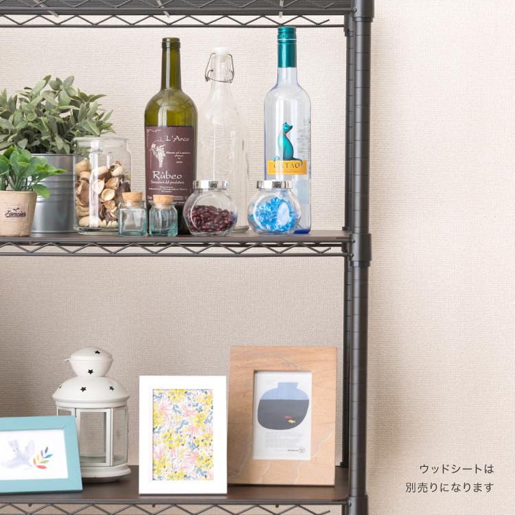 Luminous ラック スチールラック 幅110 5段 奥行45 スリム キャスター