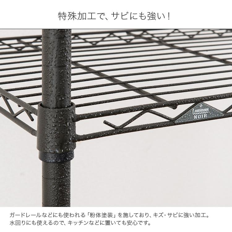 Luminous 冷蔵庫ラック 幅80 ゴミ箱ラック キッチンラック スリム 奥行