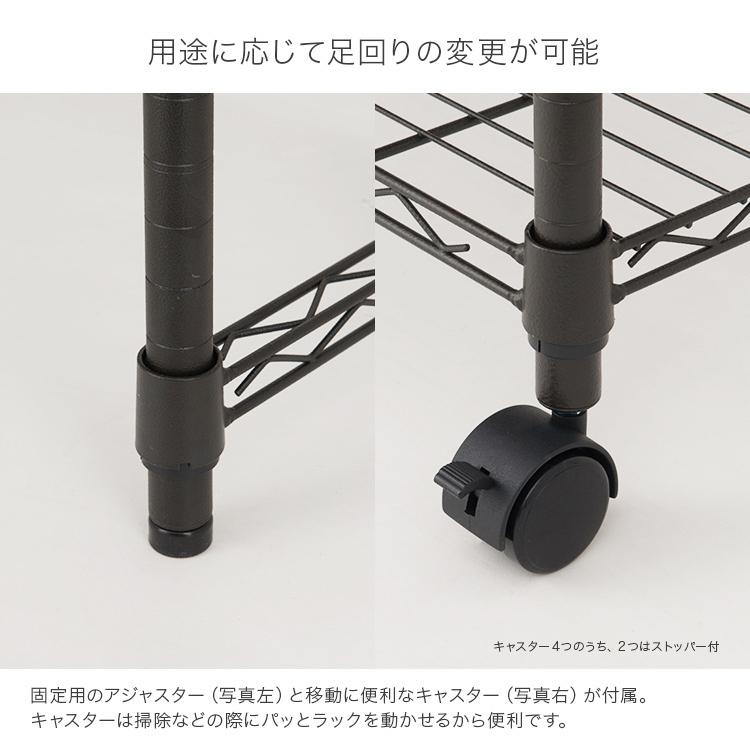 Luminous テレビラック テレビ台 幅110 3段 奥行40 黒 ローボード