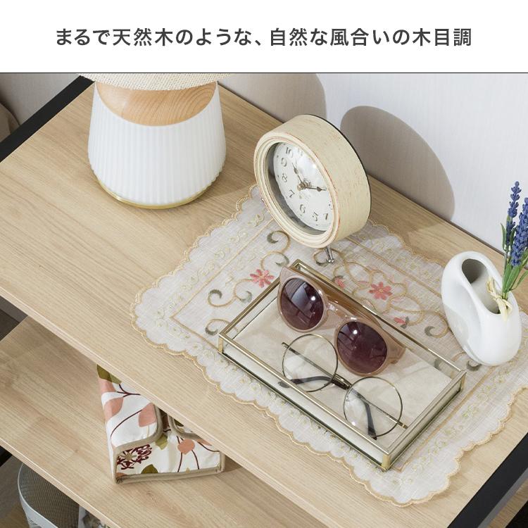 Luminous ウッドシェルフ 幅65 奥行35 高さ105 ワゴン 木製棚 木製