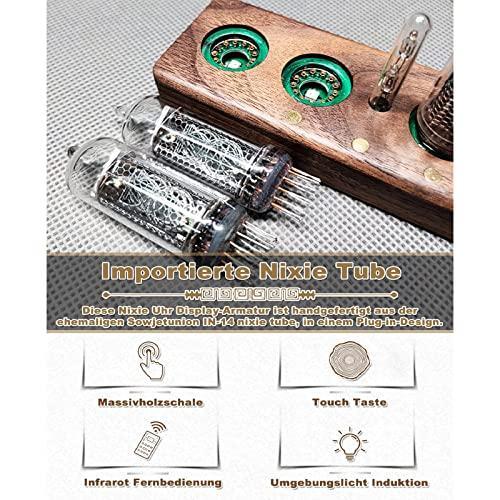 好きに ニキシー管時計、IN-14ニキシーデジタル管時計、10レベルの明る