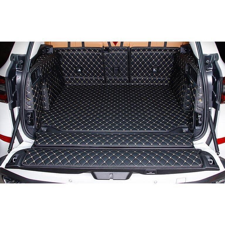 BMW ラゲッジマット 用 3色可選 X5 車のトランクマット カーゴマット G05 防水 レザー トランクトレイ 高品質8枚