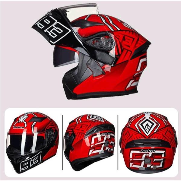 バイクヘルメット ブルートゥース付き フリップアップ システム