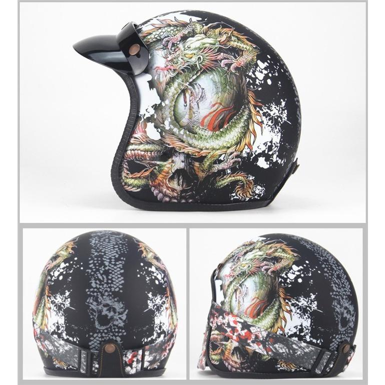 ヴィンテージスタイル ジェットヘルメット ゴーグル付き OGKヘルメット レトロ バイクヘルメット ヘルメット ジェット 3/4 ハーレー レトロ オシャレ
