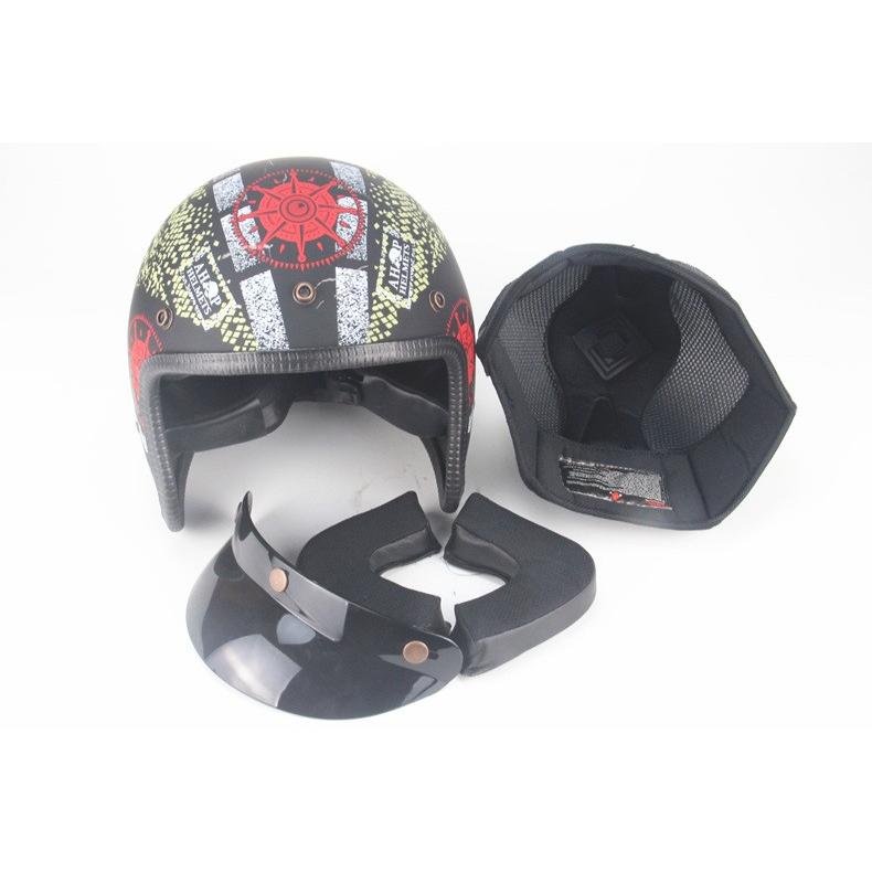 バイクヘルメット ヘルメット ジェット 3/4 ハーレー レトロ オシャレ