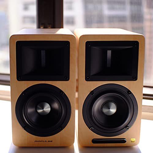 AIRPULSE エアパルス A80 PINEWOOD (ペア) アクティブスピーカー ハイレゾ対応 Bluetooth対応 《国内正規品》の画像