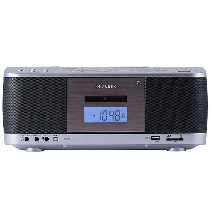 TOSHIBA (東芝) CDラジカセ AUREX AX-KCR70(S) [シルバー] AX-KCR70-S