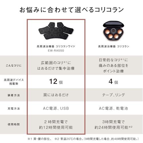 パナソニック 高周波治療器 コリコランワイド EW-RA550-K パナソニック 高周波治療器 コリコランワイド EW-RA550-K
