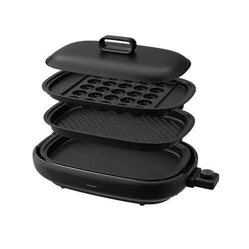 パナソニック ホットプレート 3枚タイプ 焼肉プレート たこ焼き器 平面