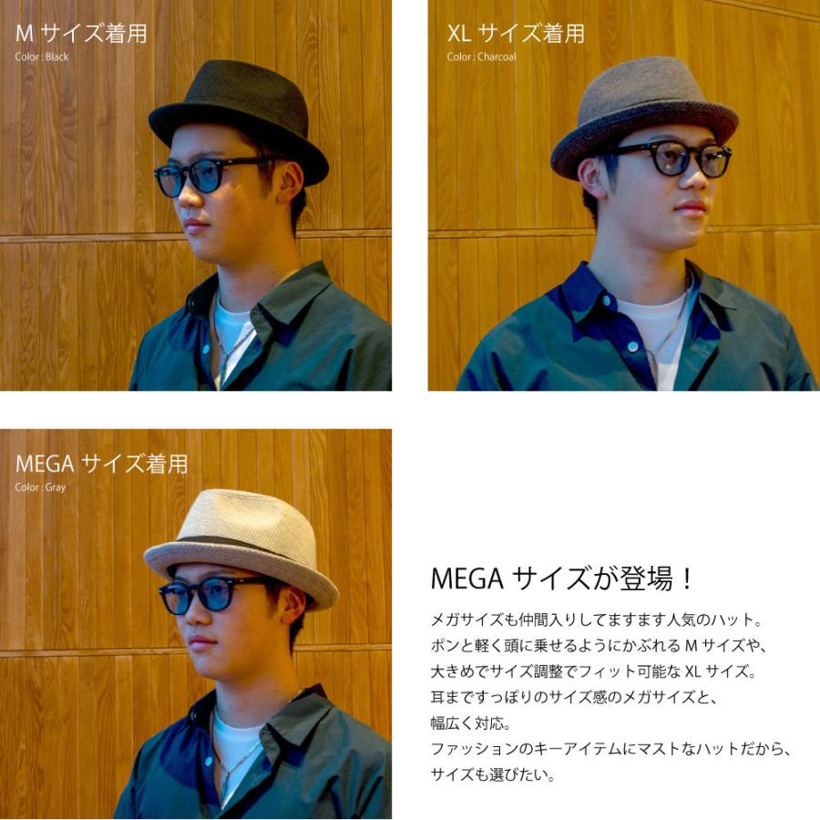 ワッフル サーマルハット 中折れハット 春夏 M58cm XL62cm MEGA65cm