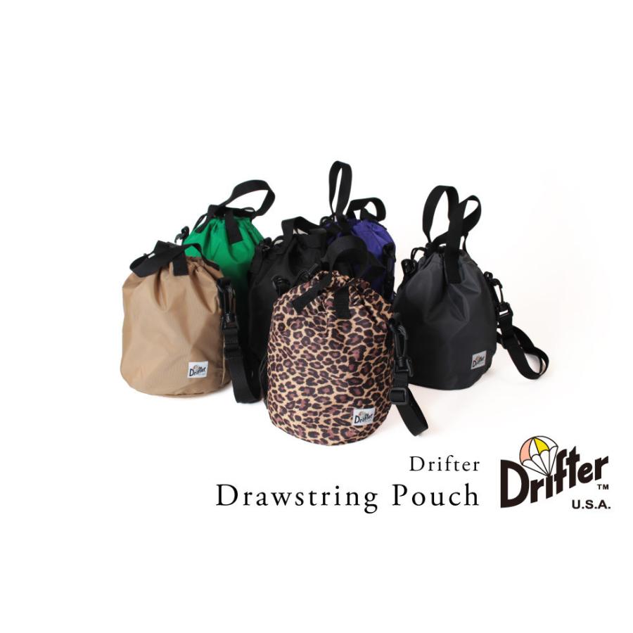 Drifter ドリフター 正規品 ドローストリングポーチ ショルダー Drifter ドリフター 正規品 ドローストリングポーチ ショルダー