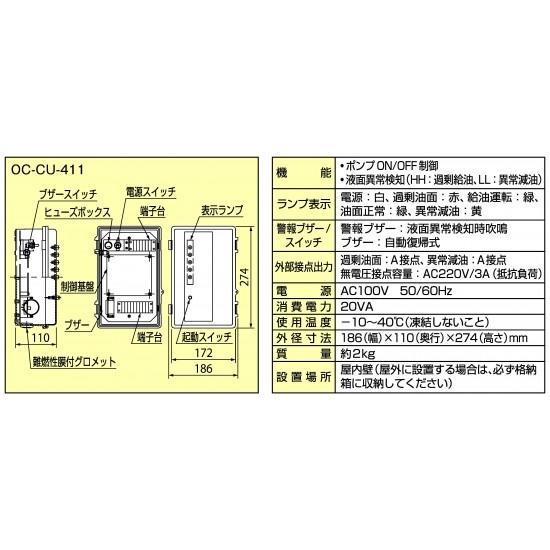 コントロールユニット　OC-CU-411