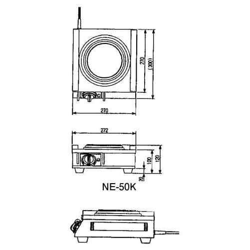 追跡付★電気コンロ(カム式)　NE-50K