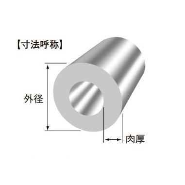 真中丸管 (2種) 外径 50.8mm × 肉厚 3mm 【開封】 　1000