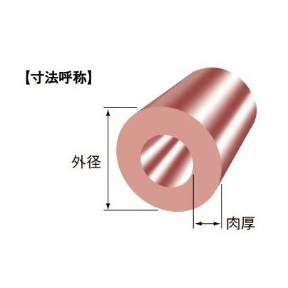伸銅 りん青銅鋳物 (PBC2C) 丸管 外径 45mm × 肉厚 12.5mm 250