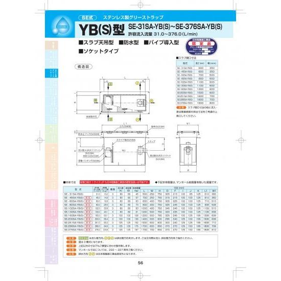 リアル 下田エコテック　SE-45SA-YB(S)　アルミ製蓋付(枠SUS304/蓋アルミニウム) その他