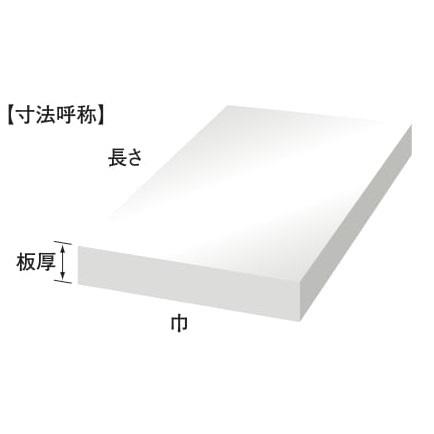 プラスチック　超高分子量PEニューライト　切板（白）　板厚　40mm　100mm×300mm