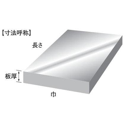 プラスチック　PVC（塩ビ）　切板（グレー）　40mm　100mm×450mm　板厚