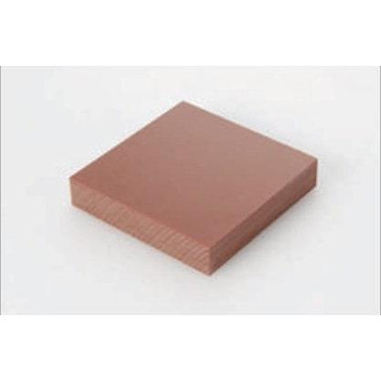 プラスチック 布ベーク 切板（茶） 板厚 15mm　100mm×300mm