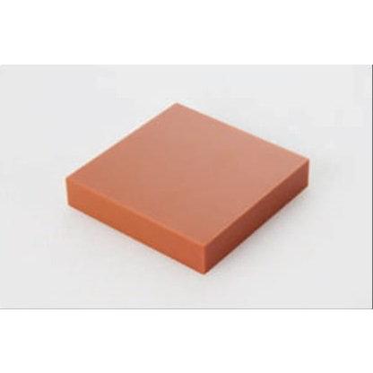 プラスチック 紙ベーク 切板（茶） 板厚 4mm　700mm×700mm